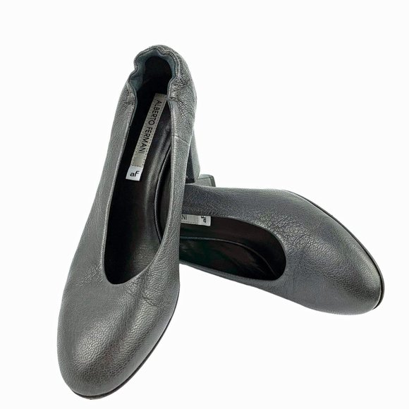 ALBERTO FERMANI  Gray Kidskin Italian‎ Leather Pumps - Picture 10 of 10